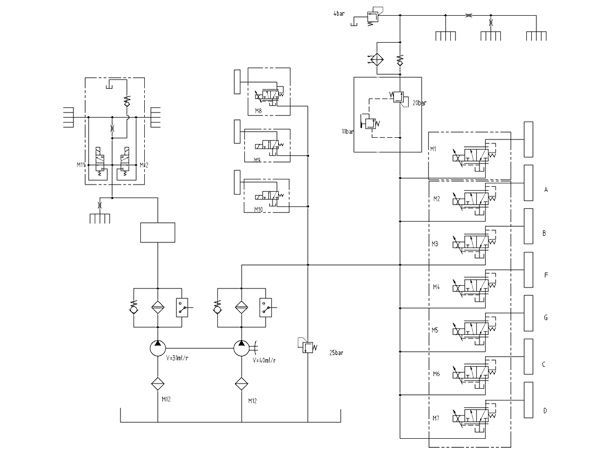 Hydraulic System Schematic Diagram